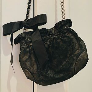 Distressed suede Loft bag
